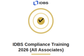 IDBS Compliance Training 2026 (All associates)